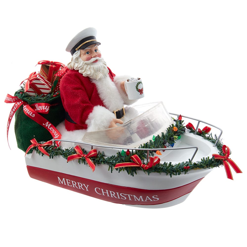 FA0191 8 in. Boat Captain Santa