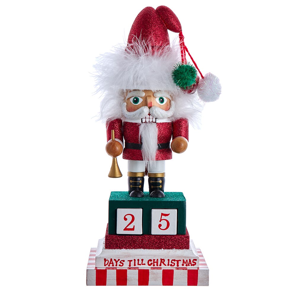 Picture of Hollywood Nutcrackers HA0689 12 in. Hollywood Countdown to Christmas Santa Nutcracker