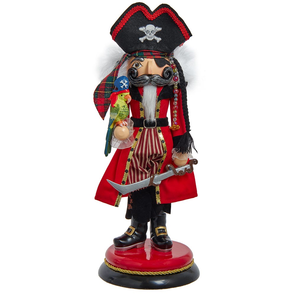 Picture of Hollywood Nutcrackers HA0693 15 in. Hollywood Pirate Nutcracker