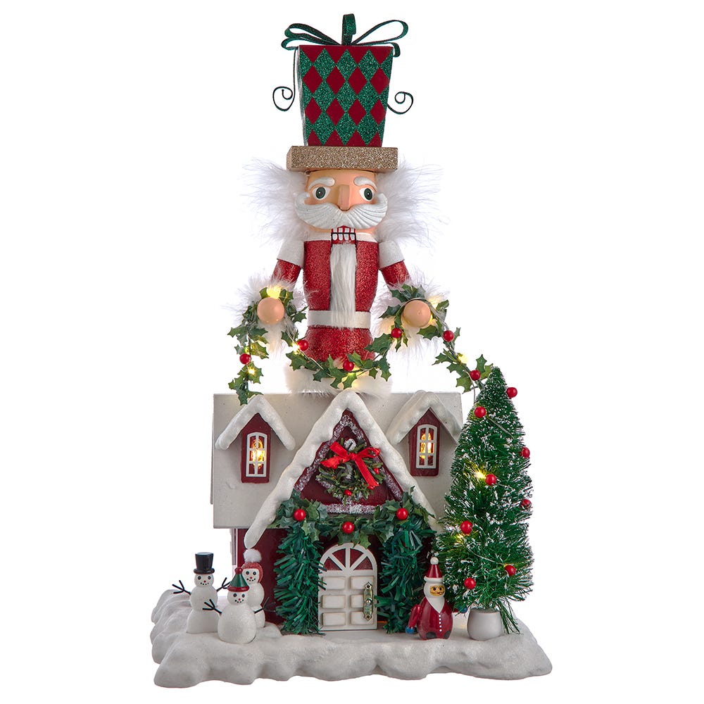 Picture of Hollywood Nutcrackers HA0696 18 in. Battery Operated Deck the Halls Musical LED Nutcracker