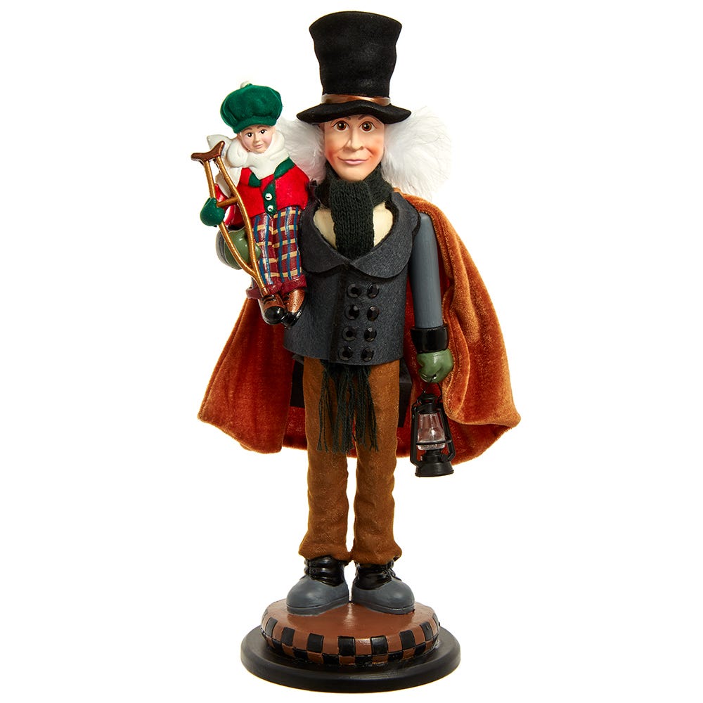 Picture of Hollywood Nutcrackers HA0688 17 in. Bob Cratchit & Tiny Tim Nutcracker
