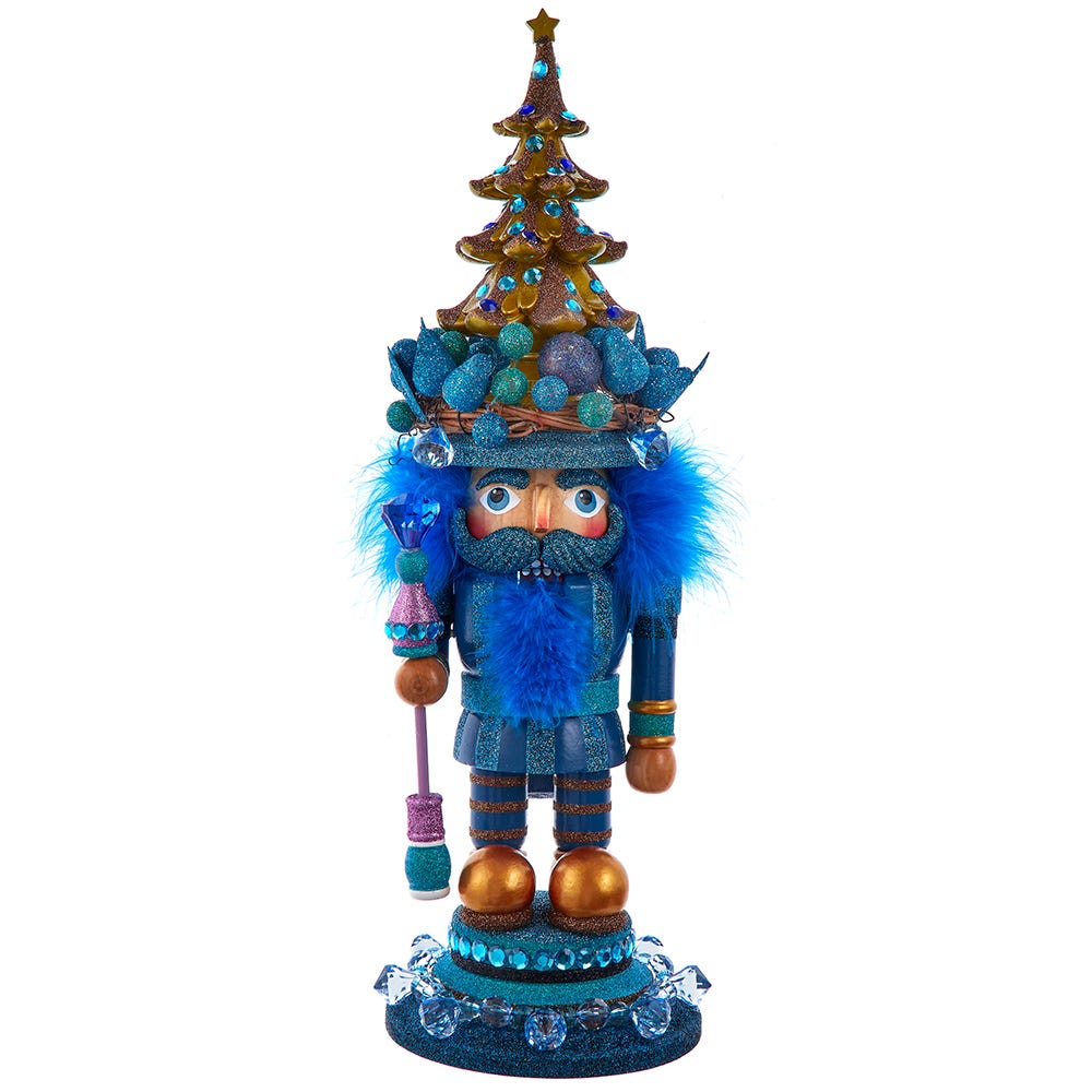 Picture of Hollywood Nutcrackers HA0694 18 in. Hollywood Blue with Tree Nutcracker