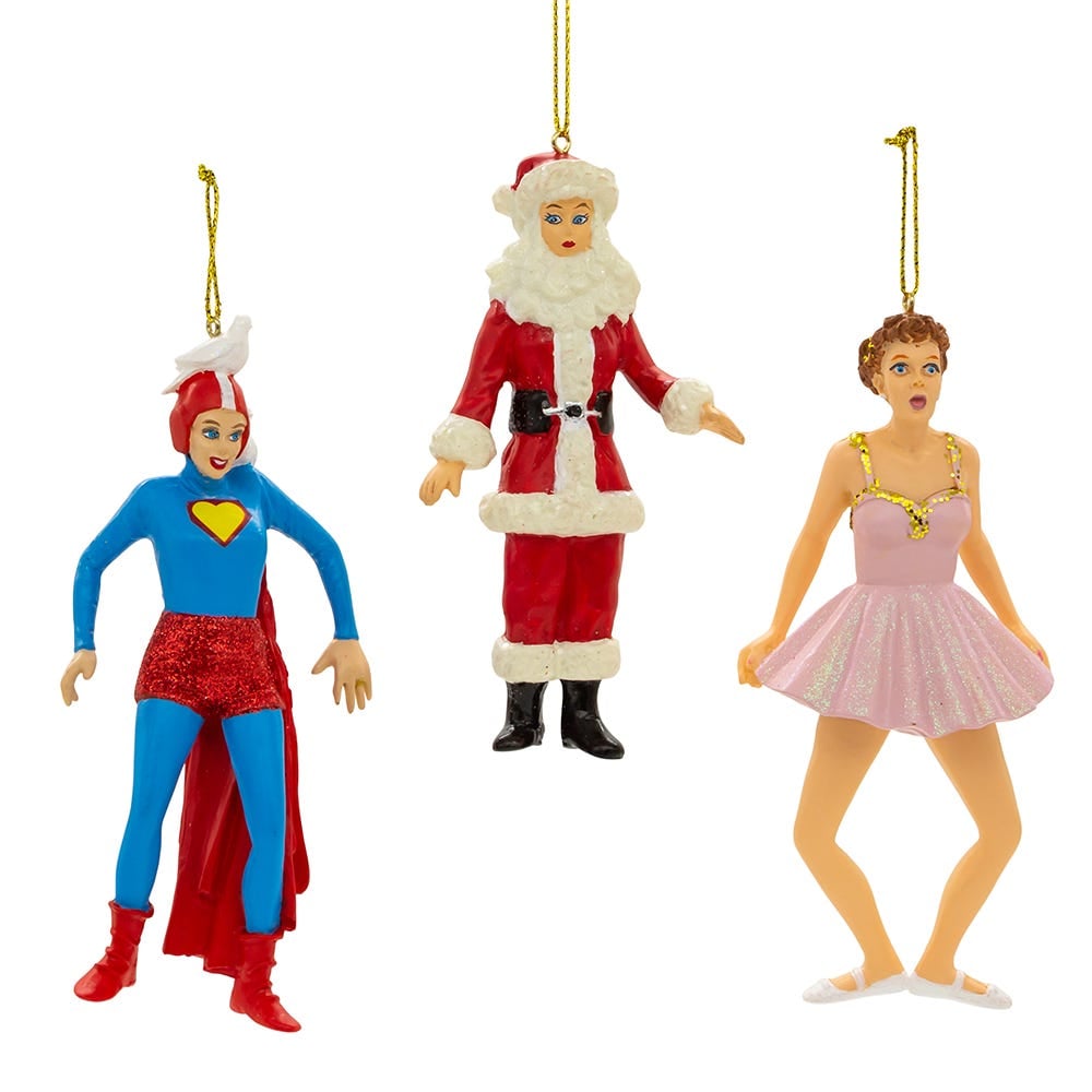 LU2232SET 4.5 in. Resin  Ornament Set - 3 Piece