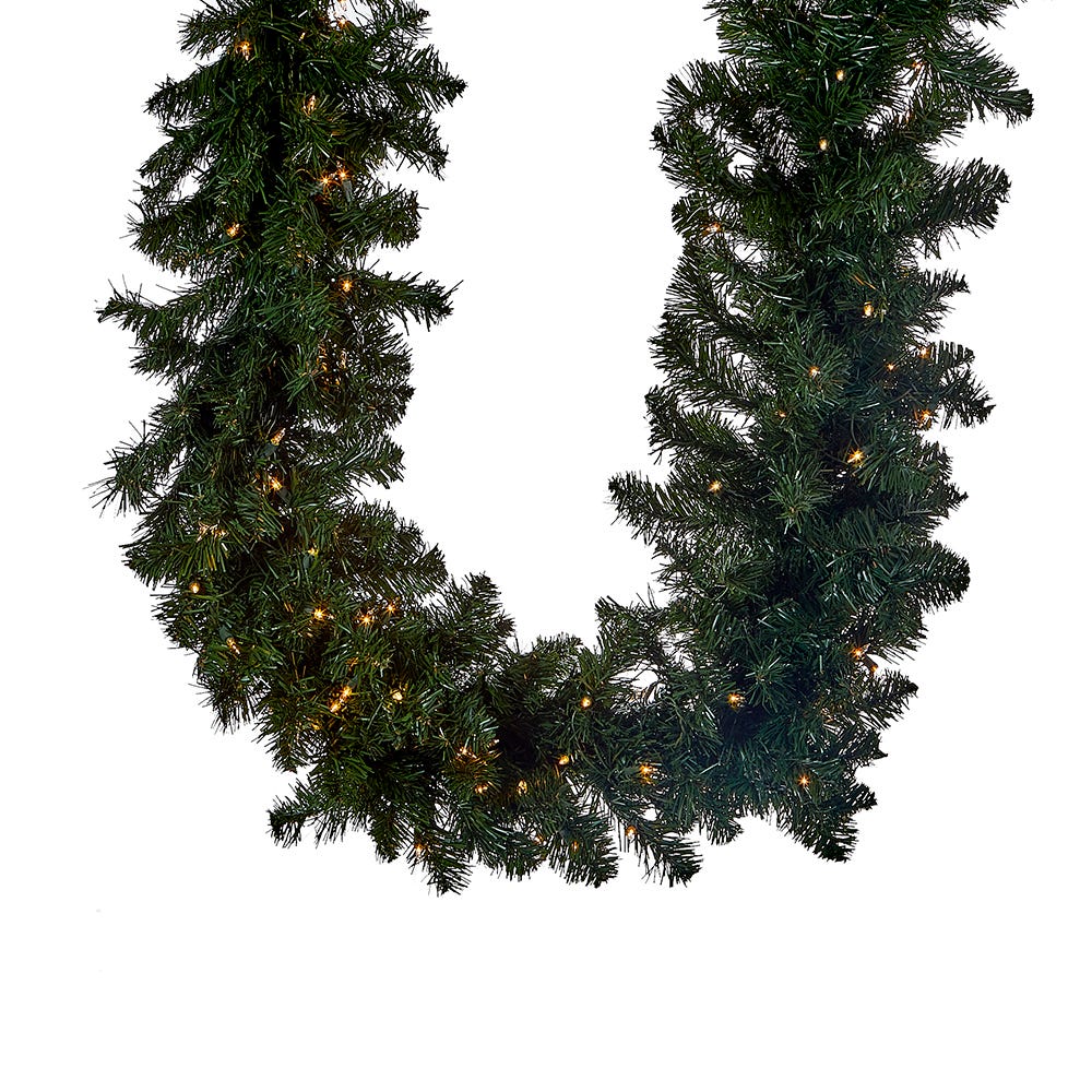9 ft. Prelit Twinkle LED Vanderbilt Garland with 14 in. Girth