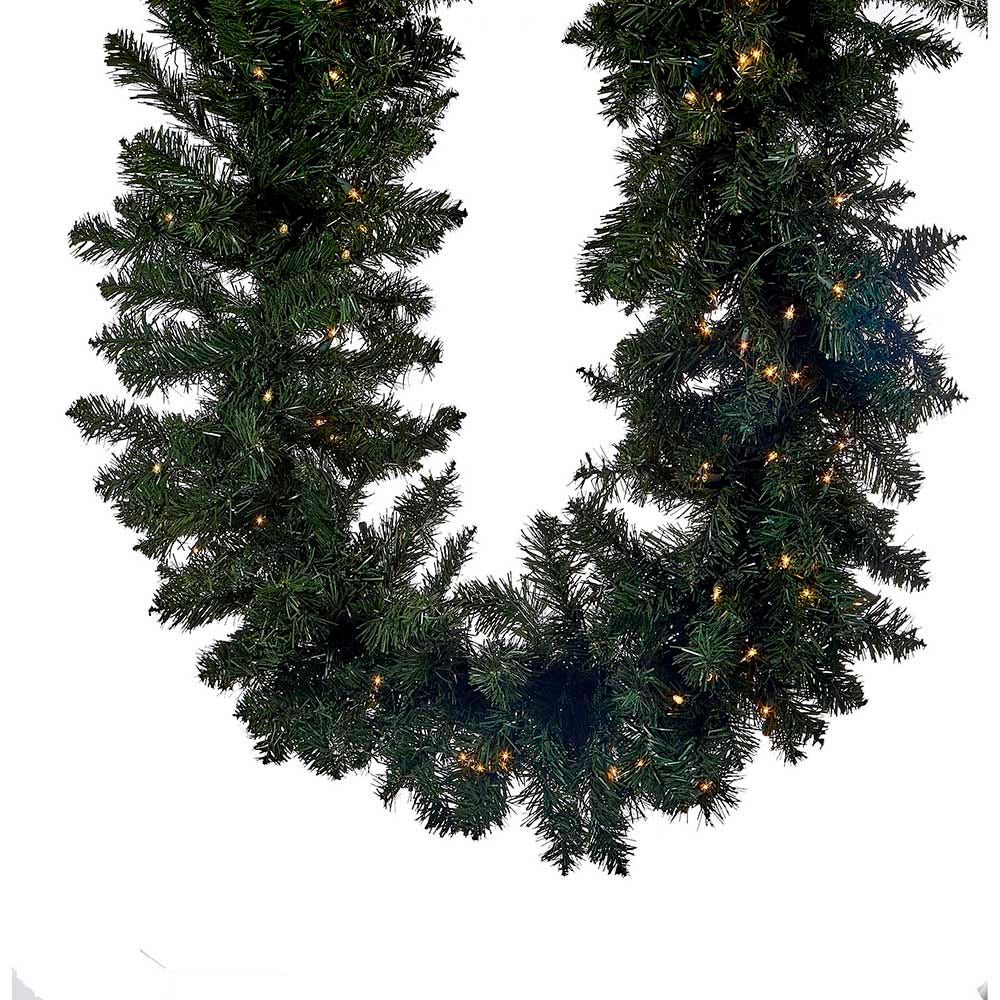 9 ft. Prelit Twinkle LED Vanderbilt Garland with 18 in. Girth