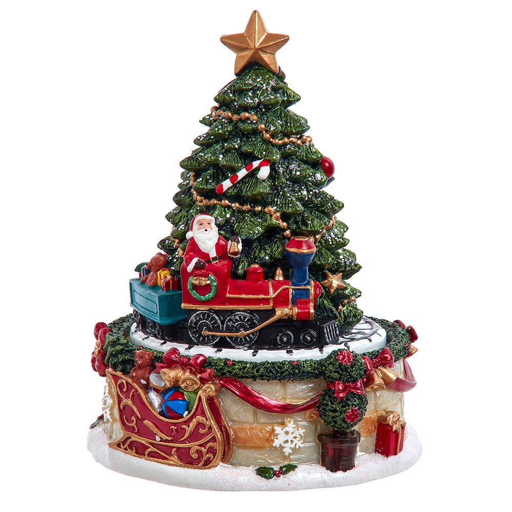 6 in. Christmas Tree Revolving Music Box