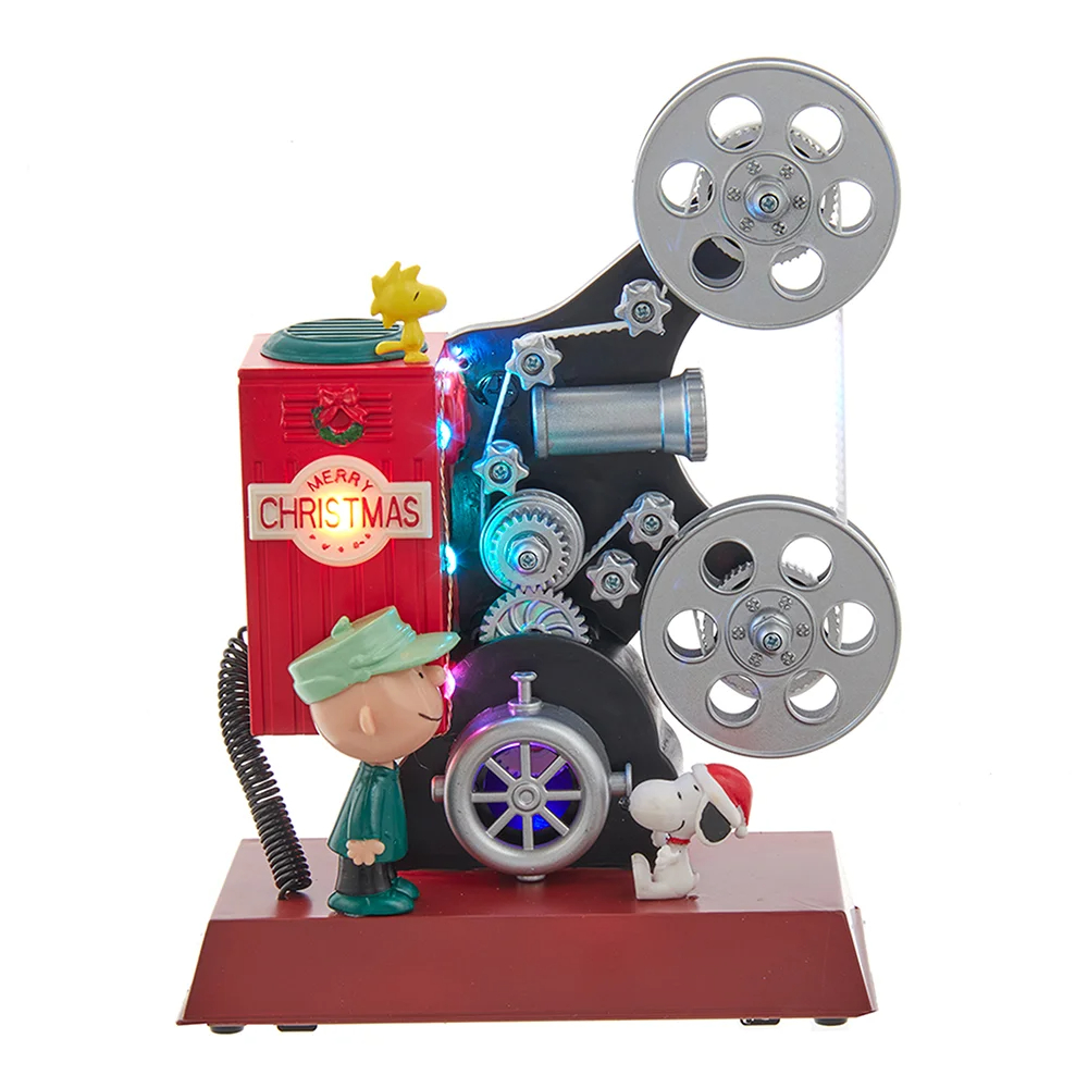 PN5223 8.6 in. Battery-Operated Animated Projector Musical Table Piece
