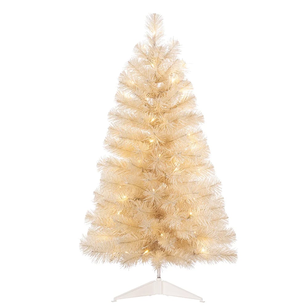 Kurt S. Adler TR2398 3 ft. Pre-Lit LED Twinkle Tree - Cream