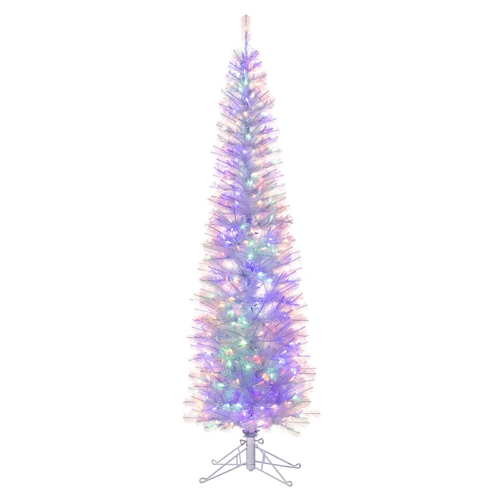 Kurt S. Adler TR3600LED 7 ft. Color Changing LED Slim Winchester Tree - Iridescent