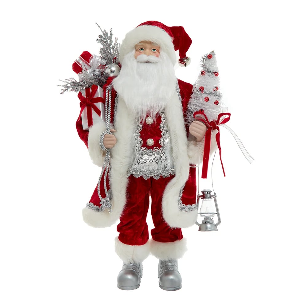 Kurt S. Adler J3672 18 in. Santa - Red & Silver