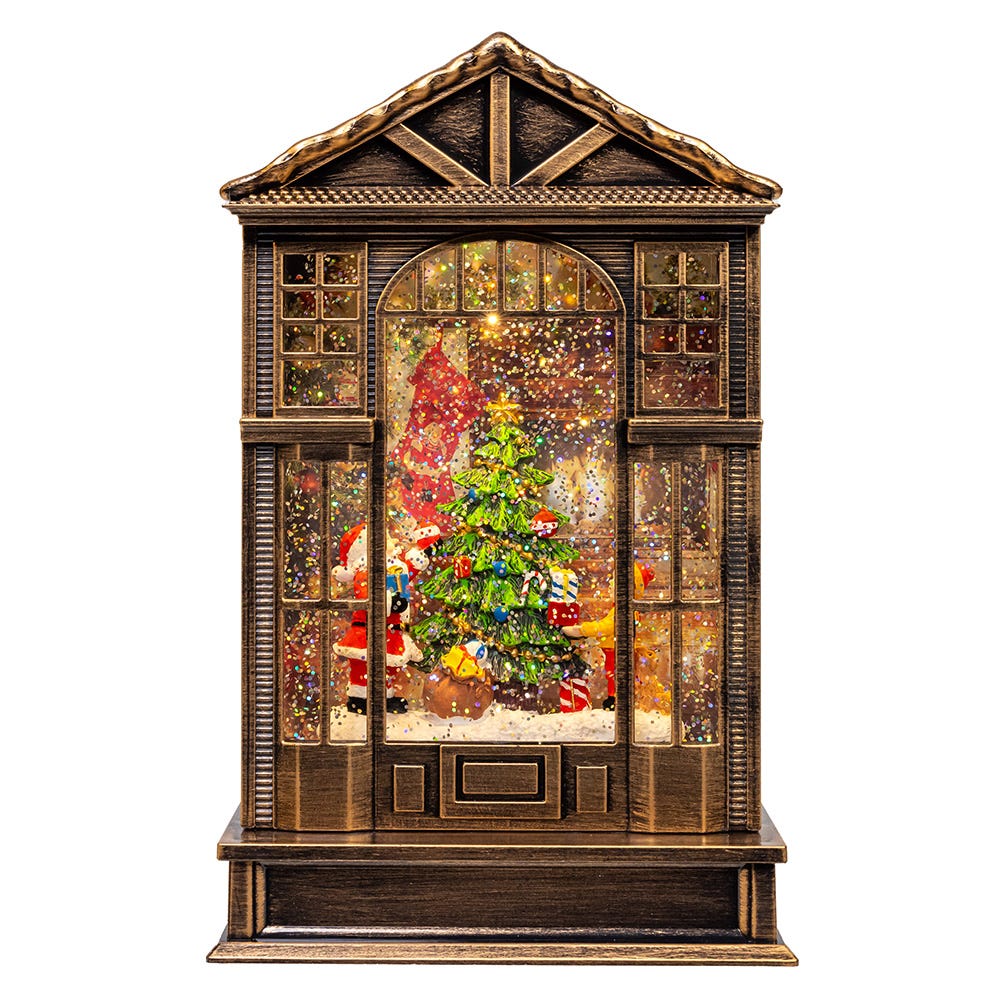 Kurt S. Adler JEL1426 10 in. Battery-Operated LED Lighted Tree Water Lantern