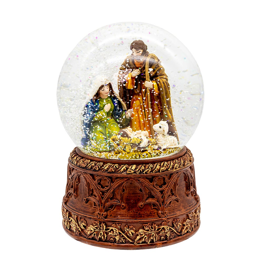 Kurt S. Adler N1068 100 mm Wind-Up Musical Nativity Scene Water Globe