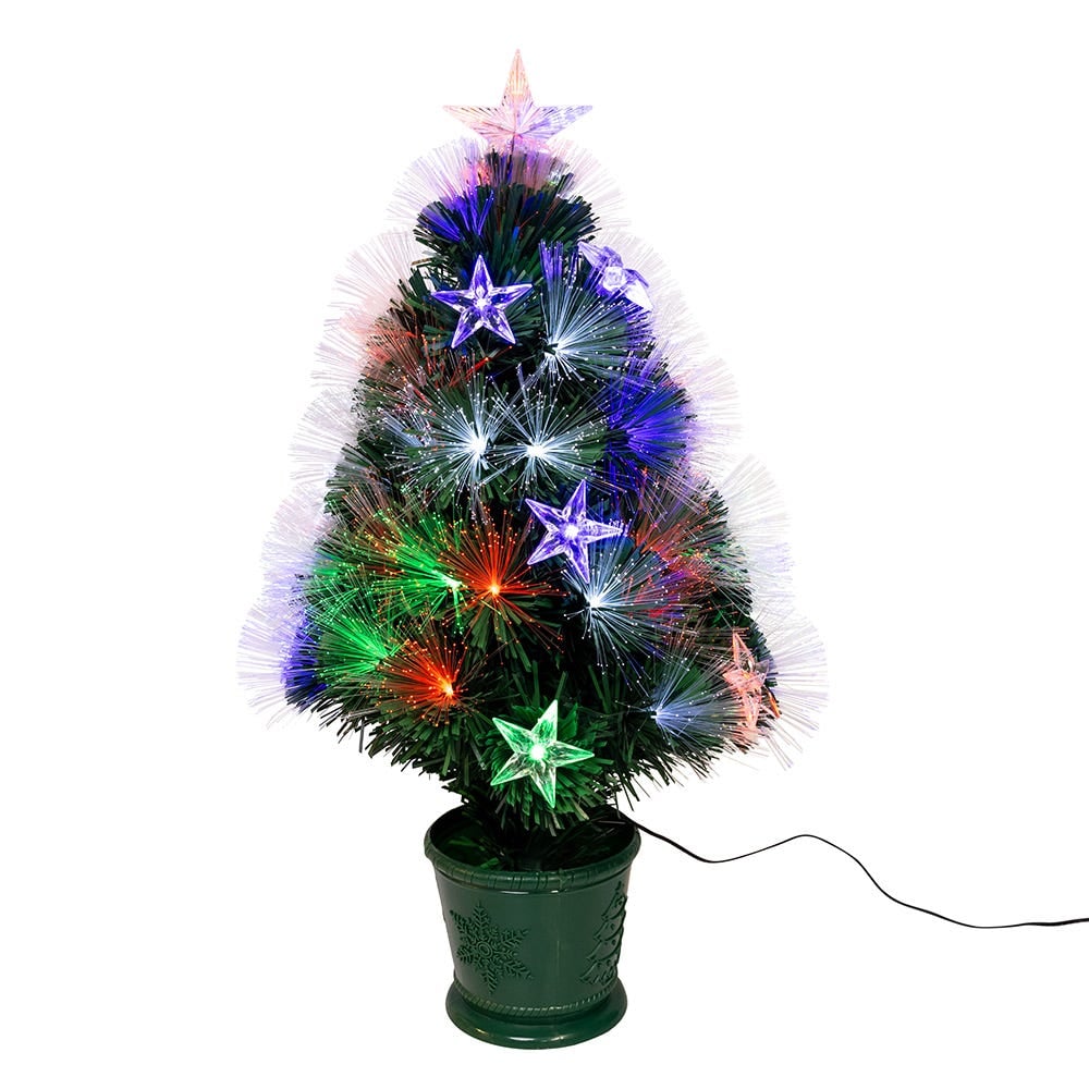 Kurt S. Adler TR3901 2 ft. LED Fiber Optic Potted Tree