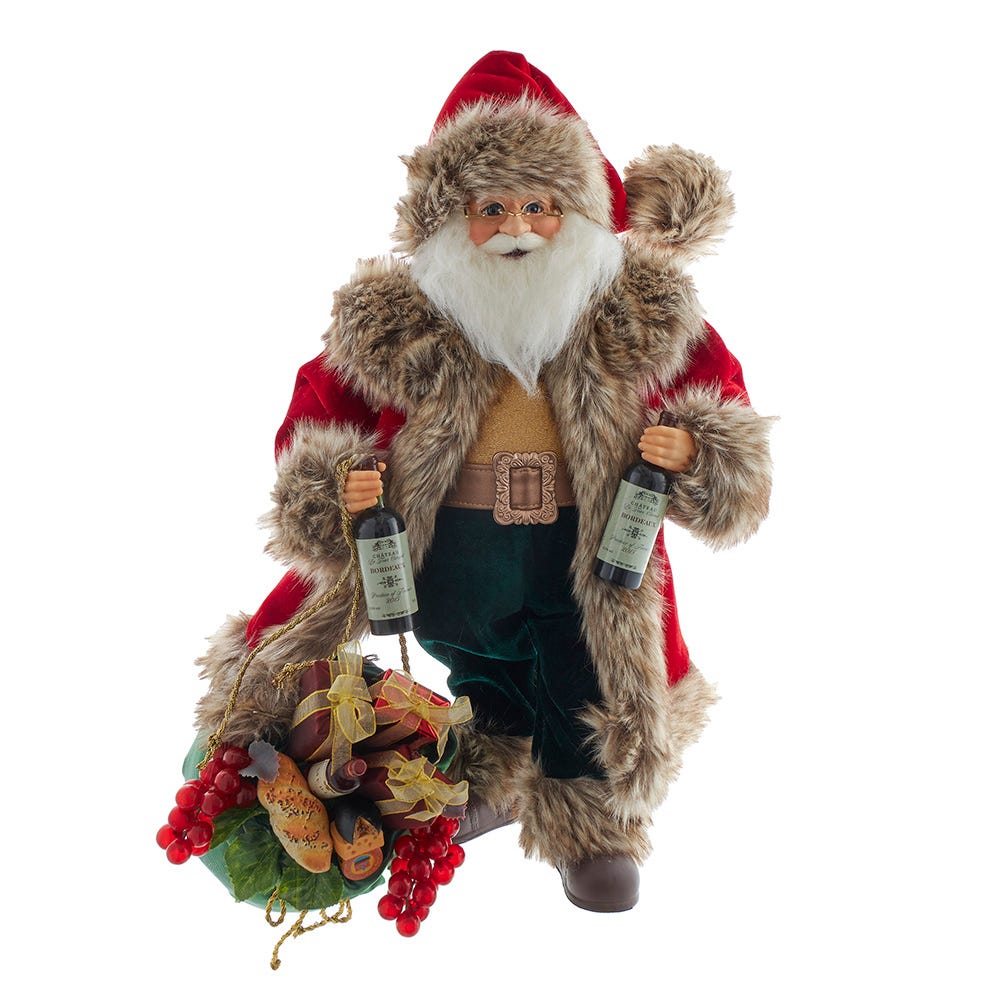 Kurt S. Adler KK0160 18 in. Kringles Vineyard Santa