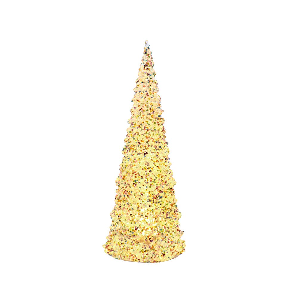 Kurt S. Adler JEL2017 13 in. Battery Operated Lighted LED Iridescent Tabletop Christmas Tree