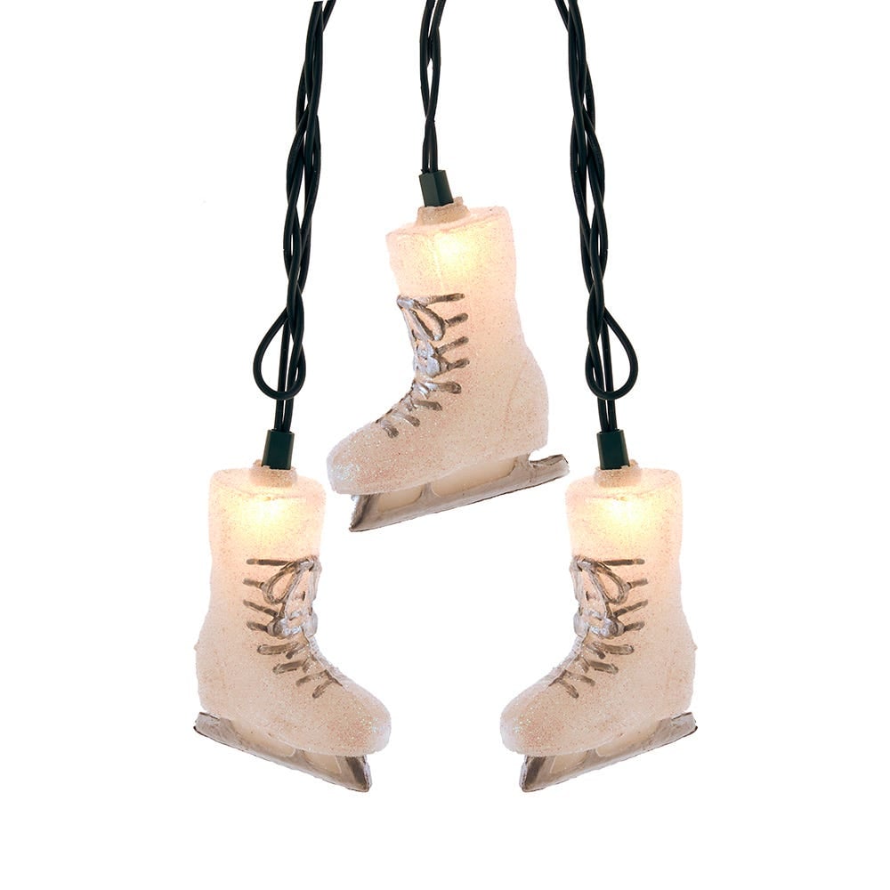 Kurt S. Adler UL4389 UL 10-Light Ice Skate Boots Light Set
