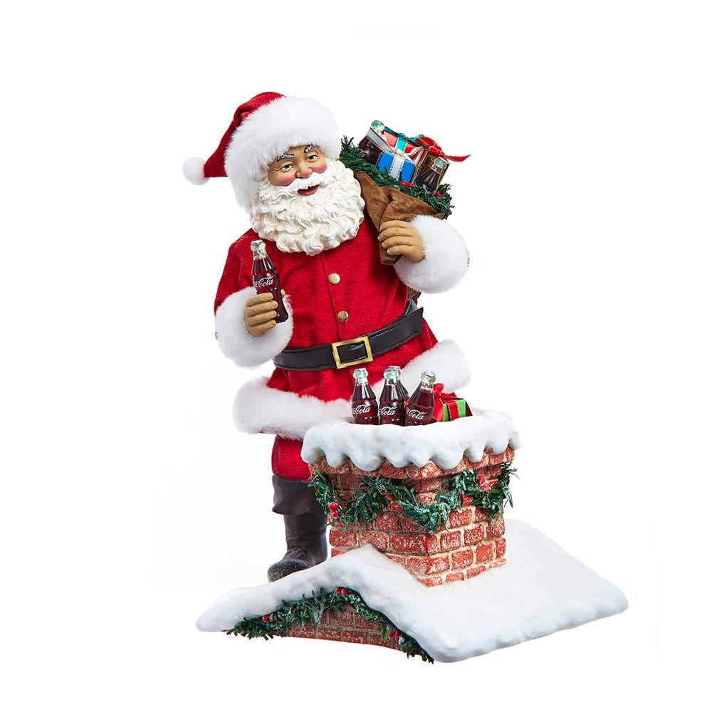 CC5251 10.5 in. Santa in Chimney Christmas Tablepiece