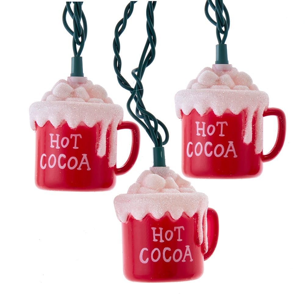 Kurt S. Adler UL4384 9 ft. UL 10-Light Hot Cocoa Light Set