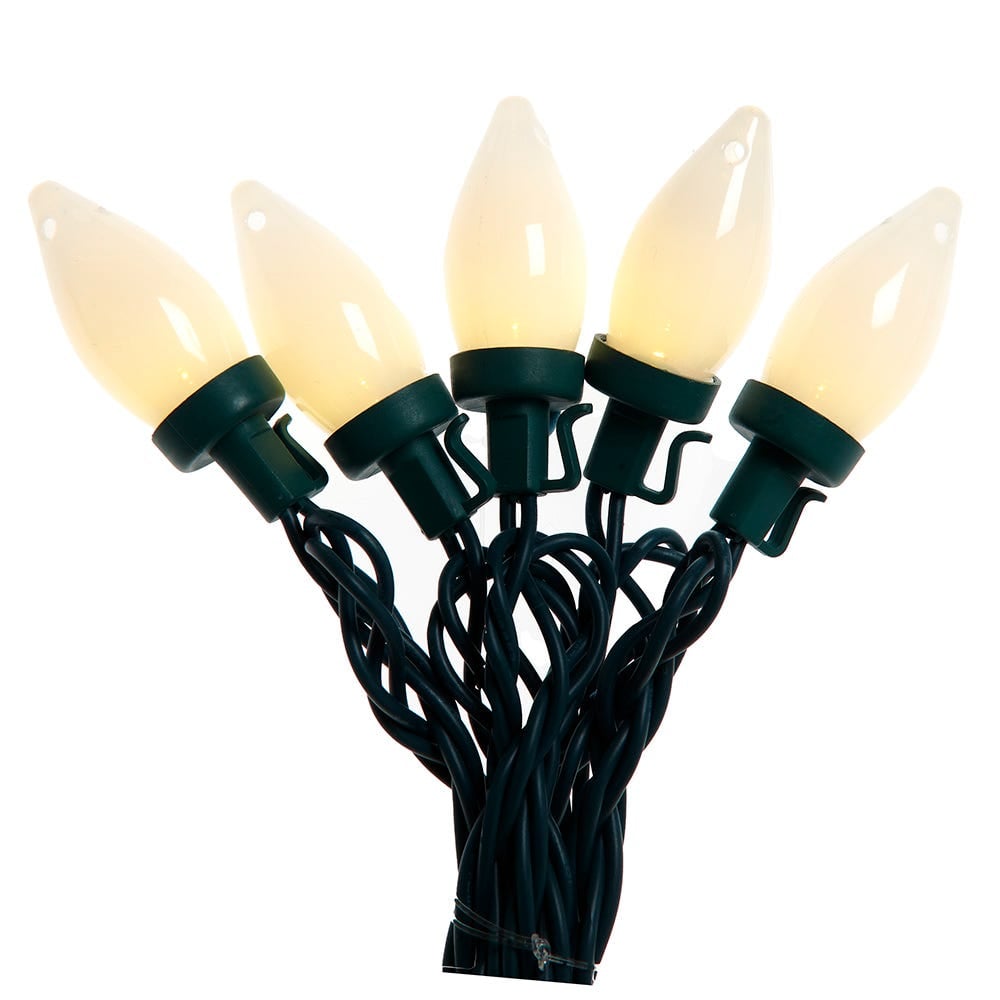 Kurt S. Adler UL5208WW UL 100-Light Warm White C7 Bulb Light Set