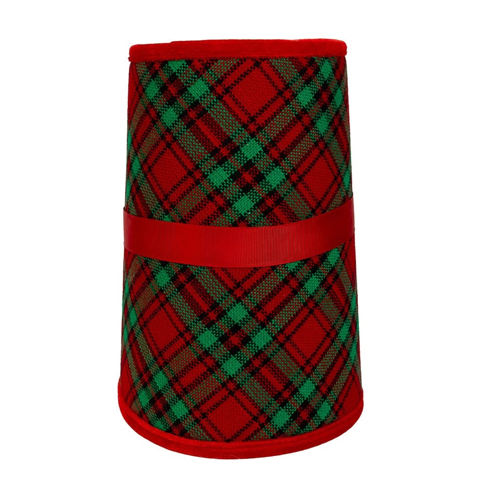 Kurt S. Adler TS0309 10 by 24 in. Plaid Tree Collar
