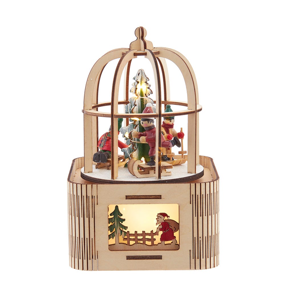 Kurt S. Adler JEL1046 7 in. Battery-Operated LED Lighted Music Box