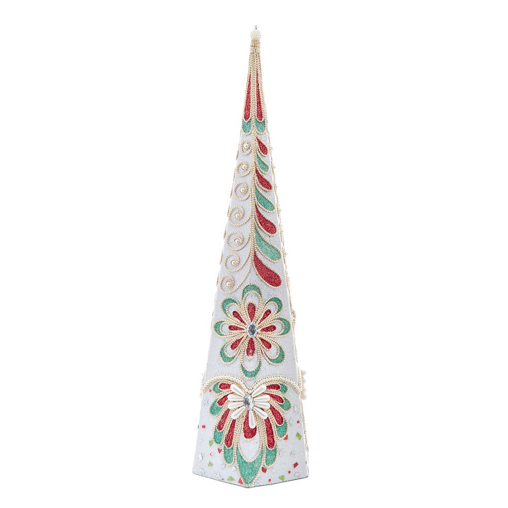 Kurt S. Adler S4476 20.5 in. Mistletoe Red, White & Green Topiary