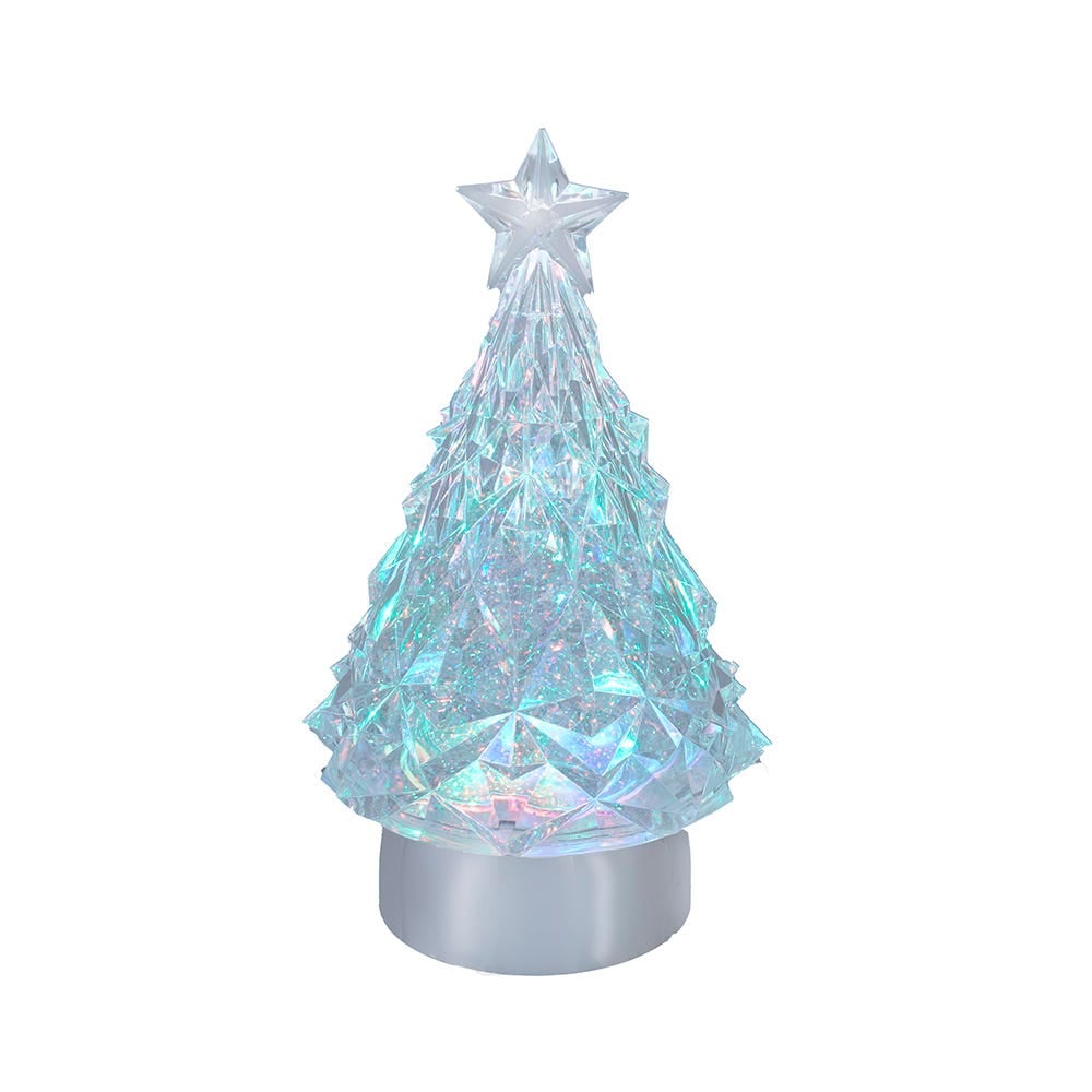 Kurt S. Adler JEL1069 9 in. Battery Operated USB LED Lighted Tree Water Lantern