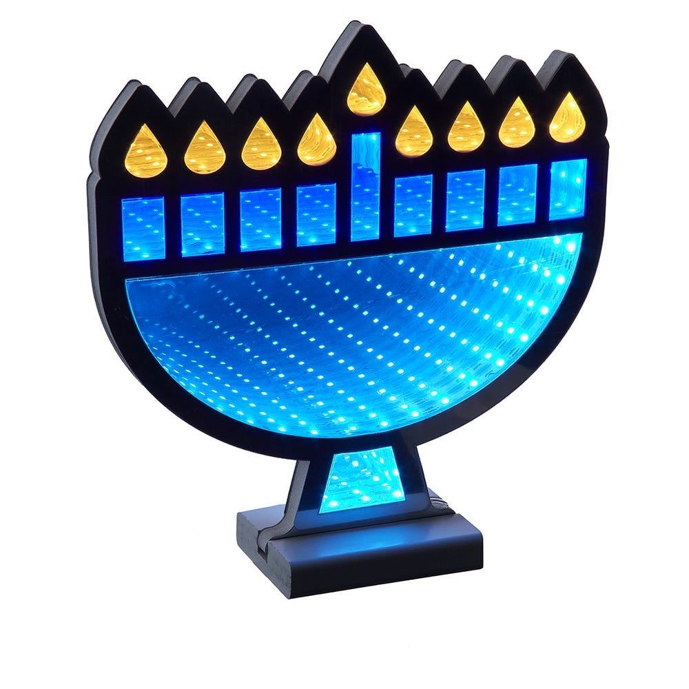 Kurt S. Adler AD3120 9.84 in. Menorah Infinity Light