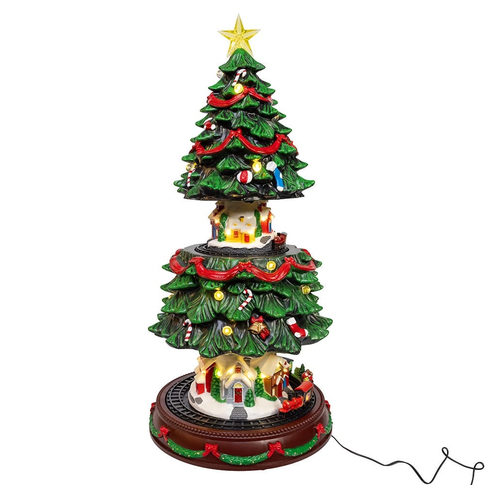 Kurt S. Adler JEL1333 Musical Animated Christmas Tree Table Piece