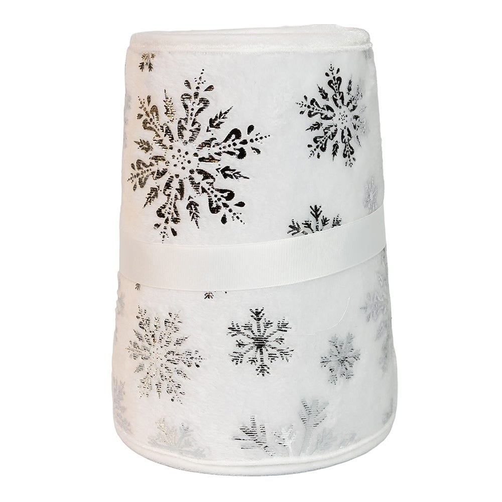 Kurt S. Adler TS0308 10 by 24 in. White Snowflake Tree Collar