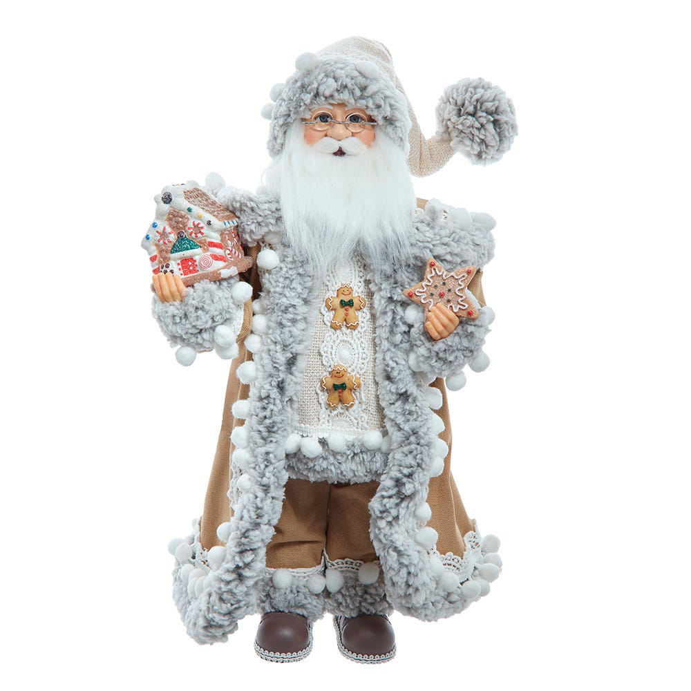 Kurt S. Adler KK0157 17.25 in. Kringles Standing Gingerbread Santa
