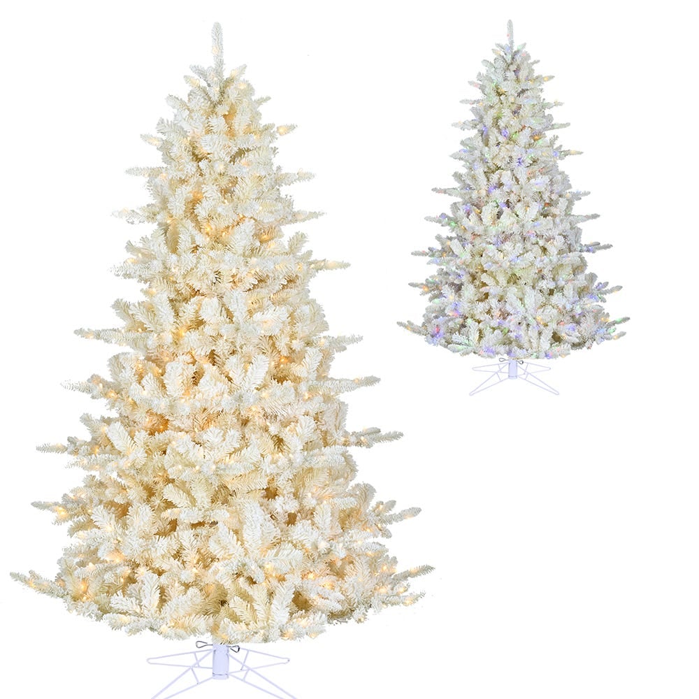 Kurt S. Adler TR3601 7.5 ft. Cream Flocked Tree