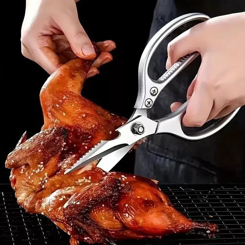 Picture of Kusp KSHD2 Kitchen Shears Heavy Duty Stainless Steel Scissors Fish Chicken Bone Beer Opener