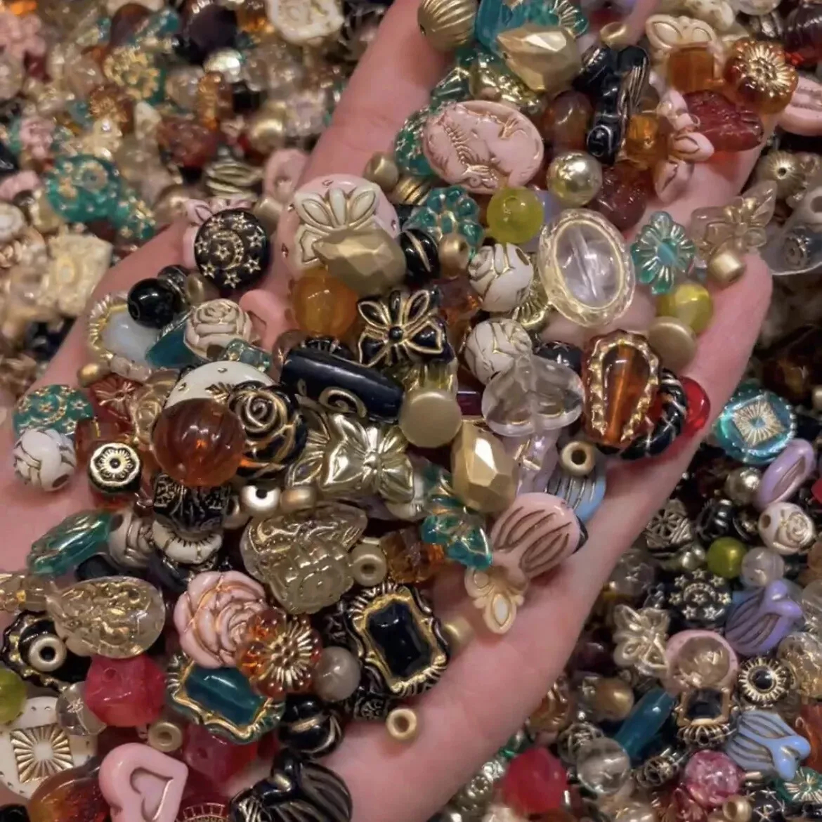 Picture of Kusp PRODUCT60 Vintage Now Bulk Jewelry Bead Lot ALL Untested with 200 Plus Mix & Match - 130 Piece