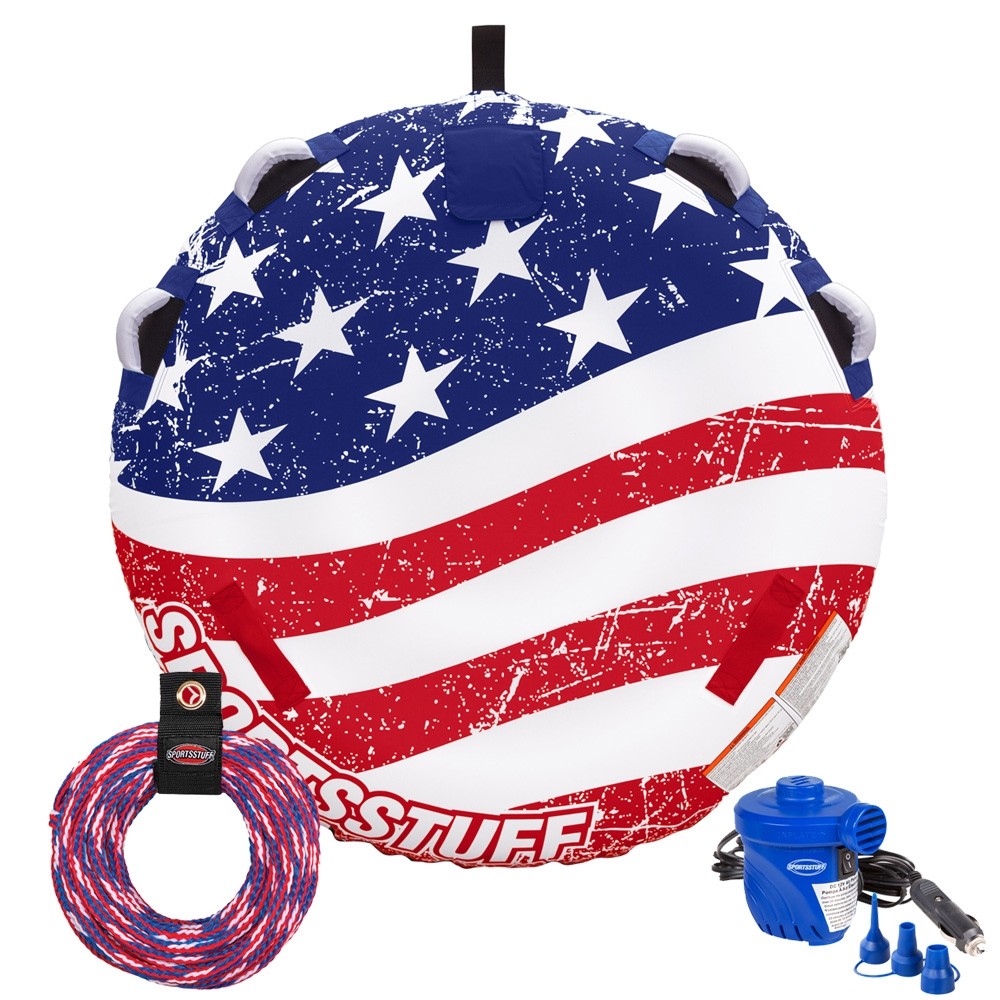 Picture of Sportsstuff 53-4310K 57 in. Stars & Stripes Kit with Rope & Pump&#44; 1 Rider