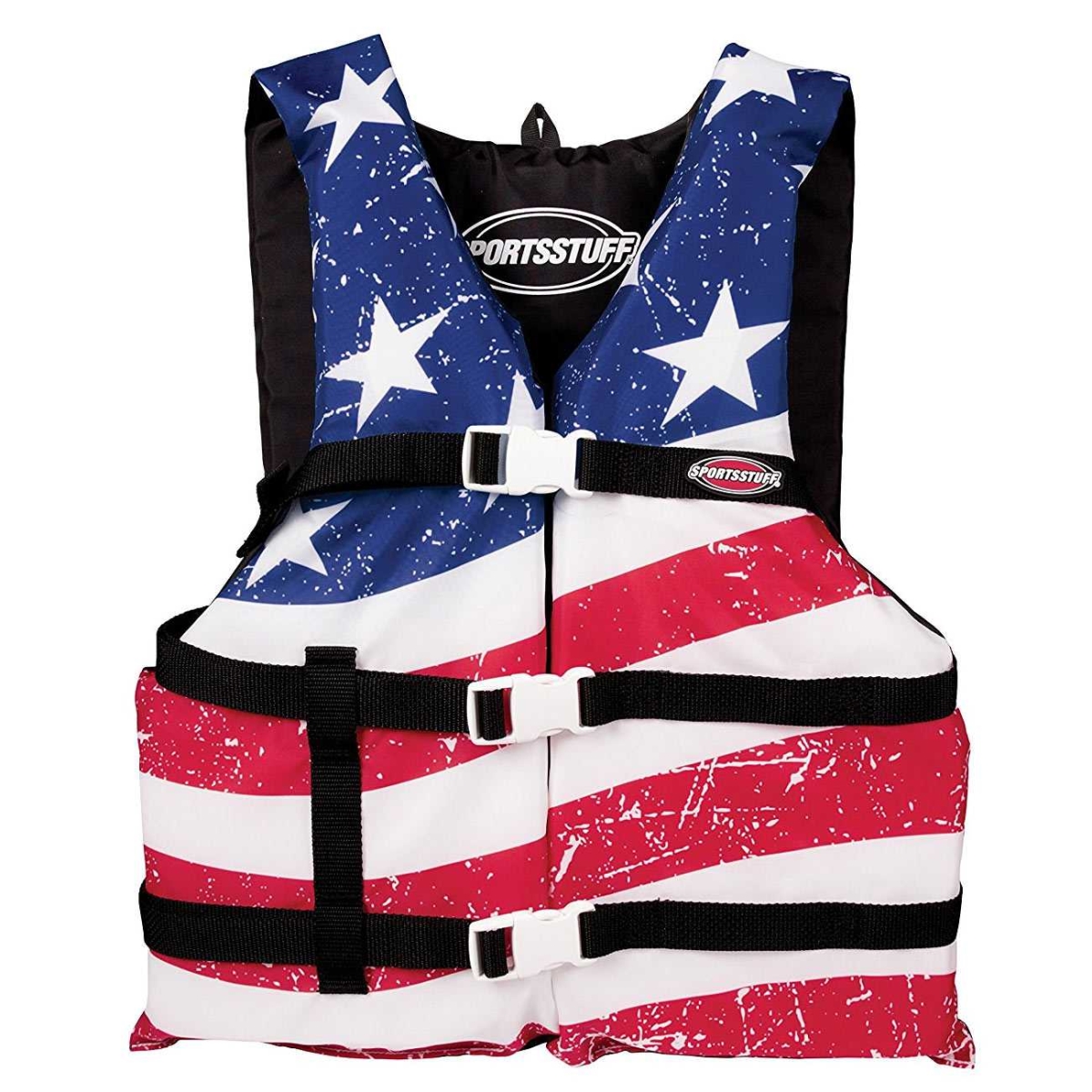 Picture of Airhead 10098-15-A-US Stars & Stripes General Purpose Life Vest - Universal