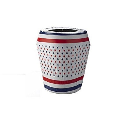 CANCVR-55gal-PATRIOTIC 55 GALLON KWIK-CAN COVER-PATRIOTIC STARS AND STRIPES