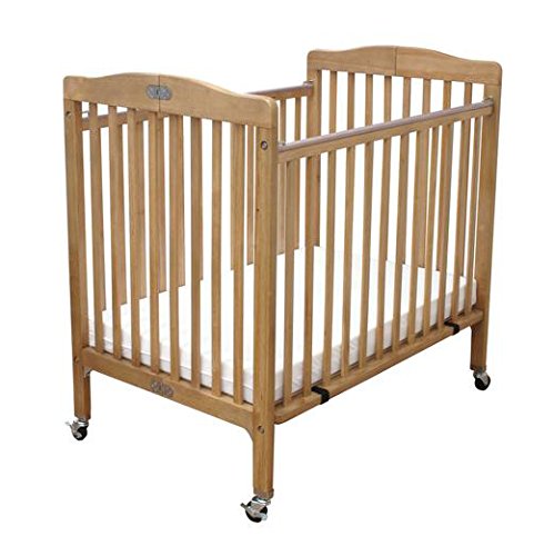 Picture of L.A. Baby CW-888A-N The Pocket Crib-Mini & Portable Folding Wood Crib-Natural