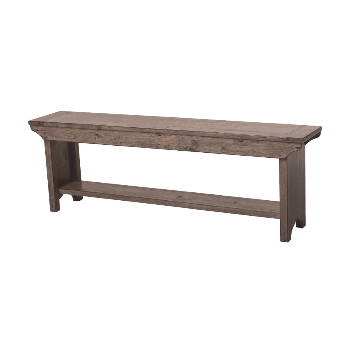 19 x 61 x 12 in. Irish Coast Sundried Seating Continental l Regular Bench, Gray