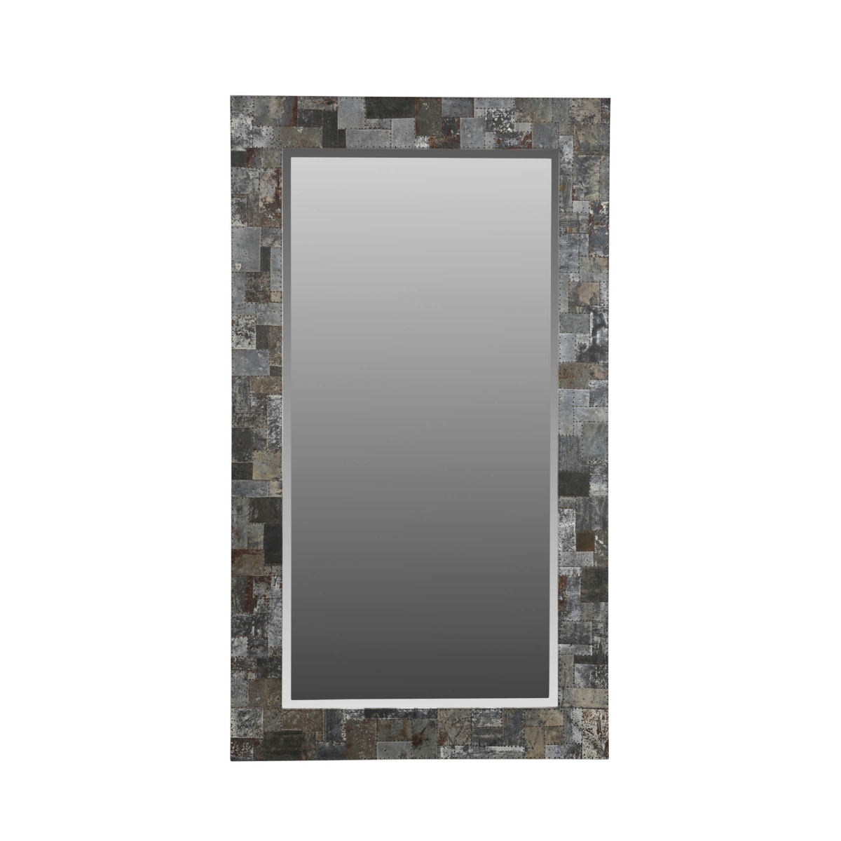 1.75 x 84 x 48 in. Last Chance Arcadia Rectangle Mirror, Gray