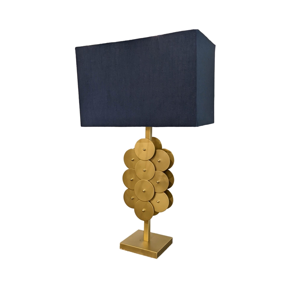 30 x 17 x 10 in. Skye Brass Disc Lamp