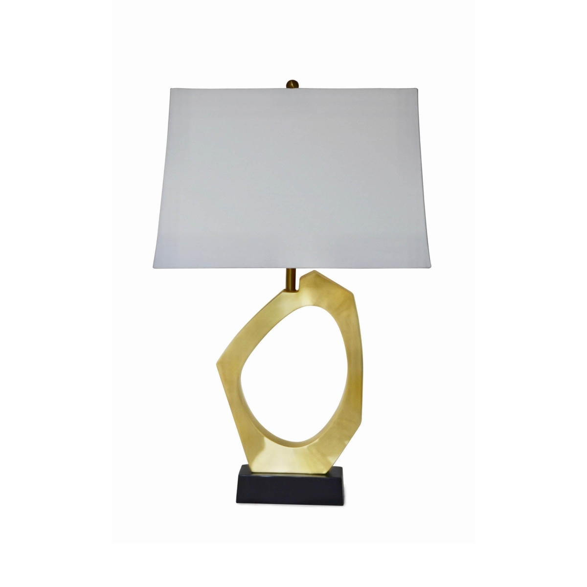 28 x 17 x 12 in. Skye Celestial Lamp, Brass & Black