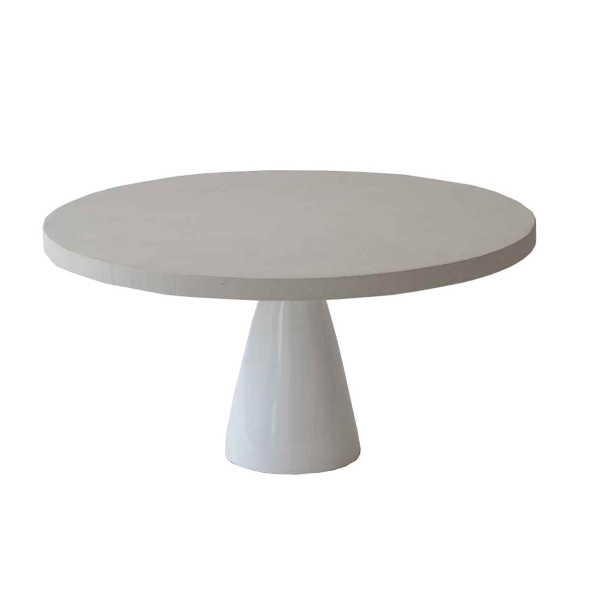 18 x 35 x 35 in. Last Chance Sculpture Coffee Table, White