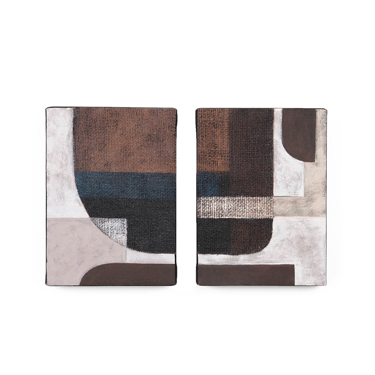 Last Chance D-Bodhi Artwork with Devotion Balancing, Brown - Set of 2