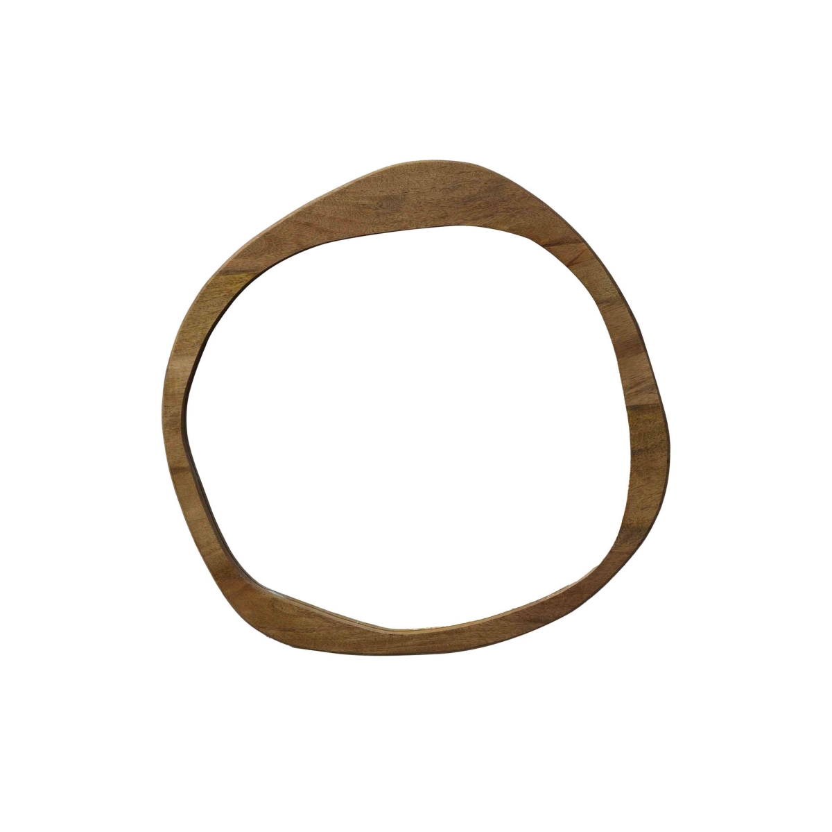 20.5 x 21 x 1 in. EWF Breeze Round Mirror, Brown