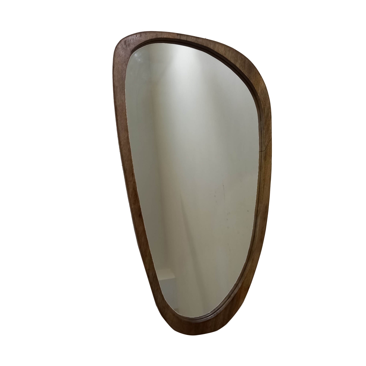 30 x 16 x 1 in. EWF Breeze Oblong Mirror, Brown