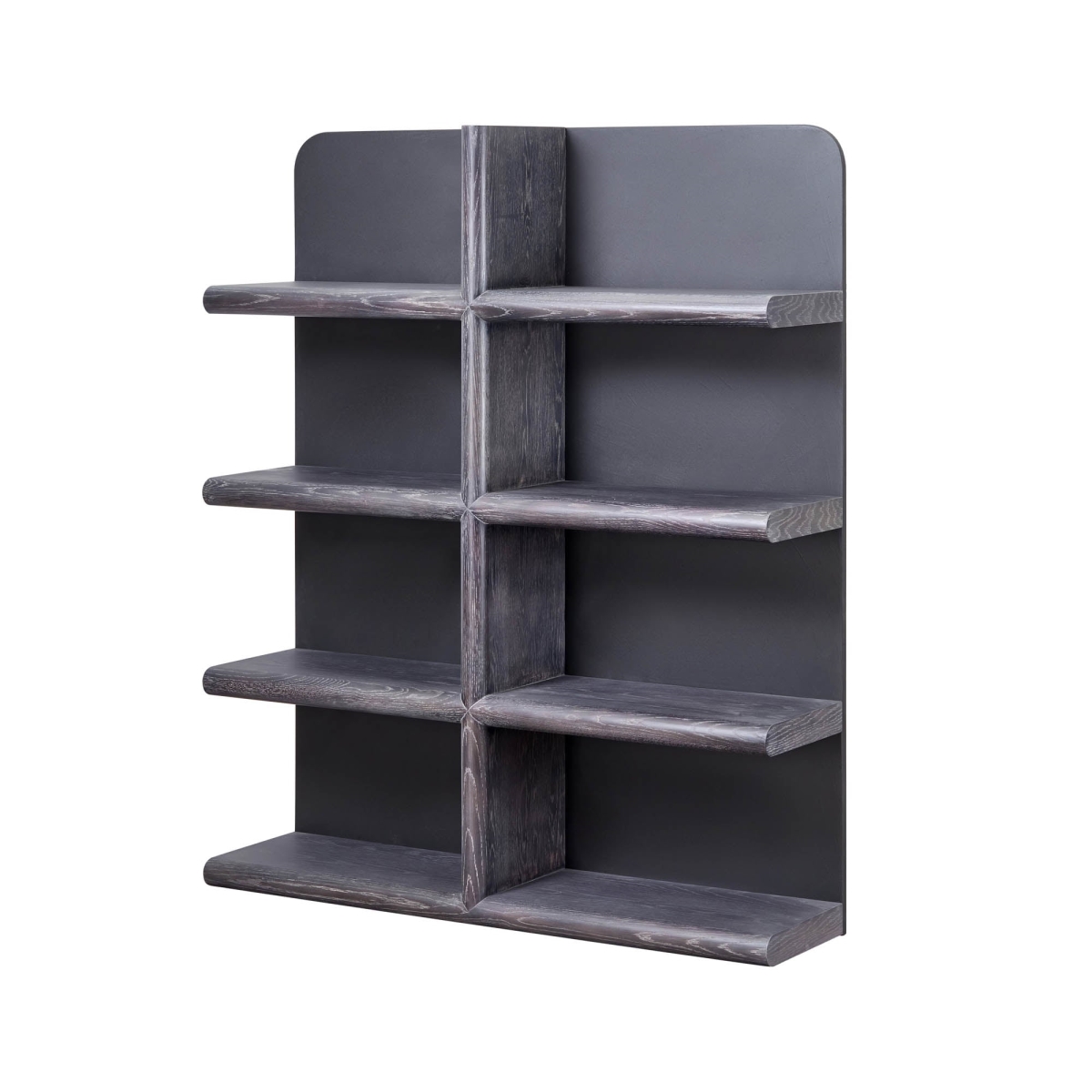 61 x 51 x 13 in. Renaissance Julian Bookcase, Black