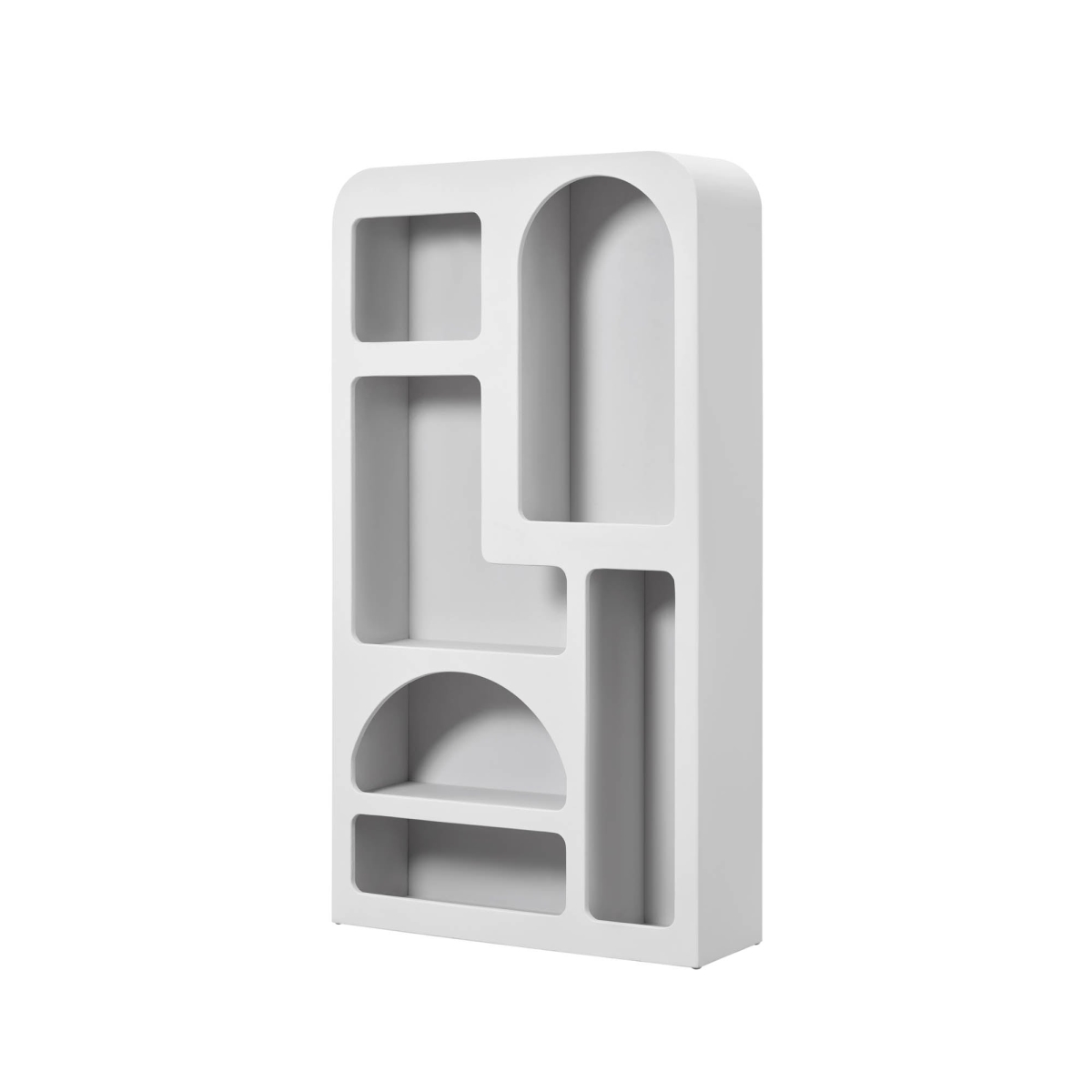 71 x 39 x 12 in. Renaissance Vinci Bookcase, White