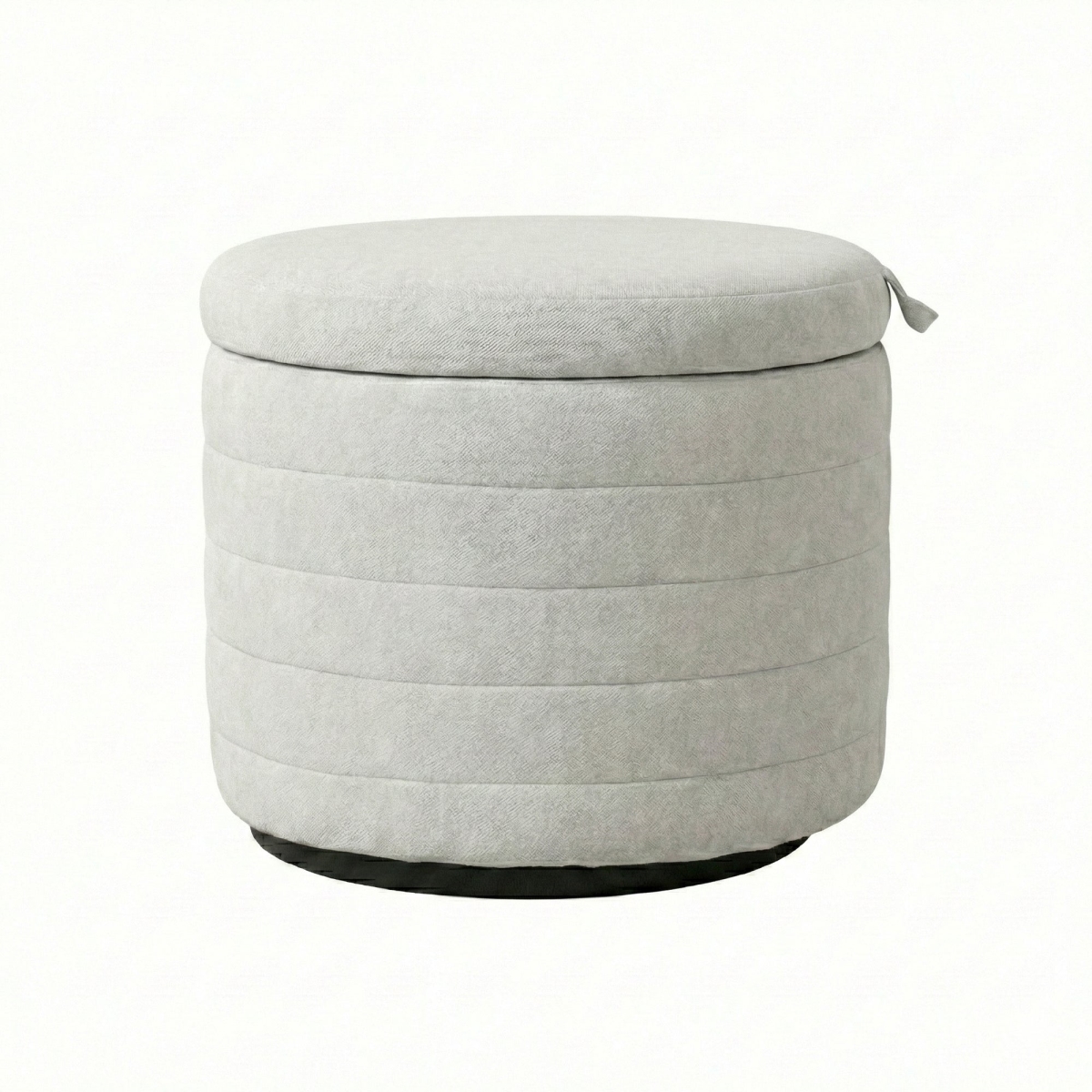 18 x 20 x 20 in. Seating Continental l Elio Storage Ottoman with Platinum, Gray