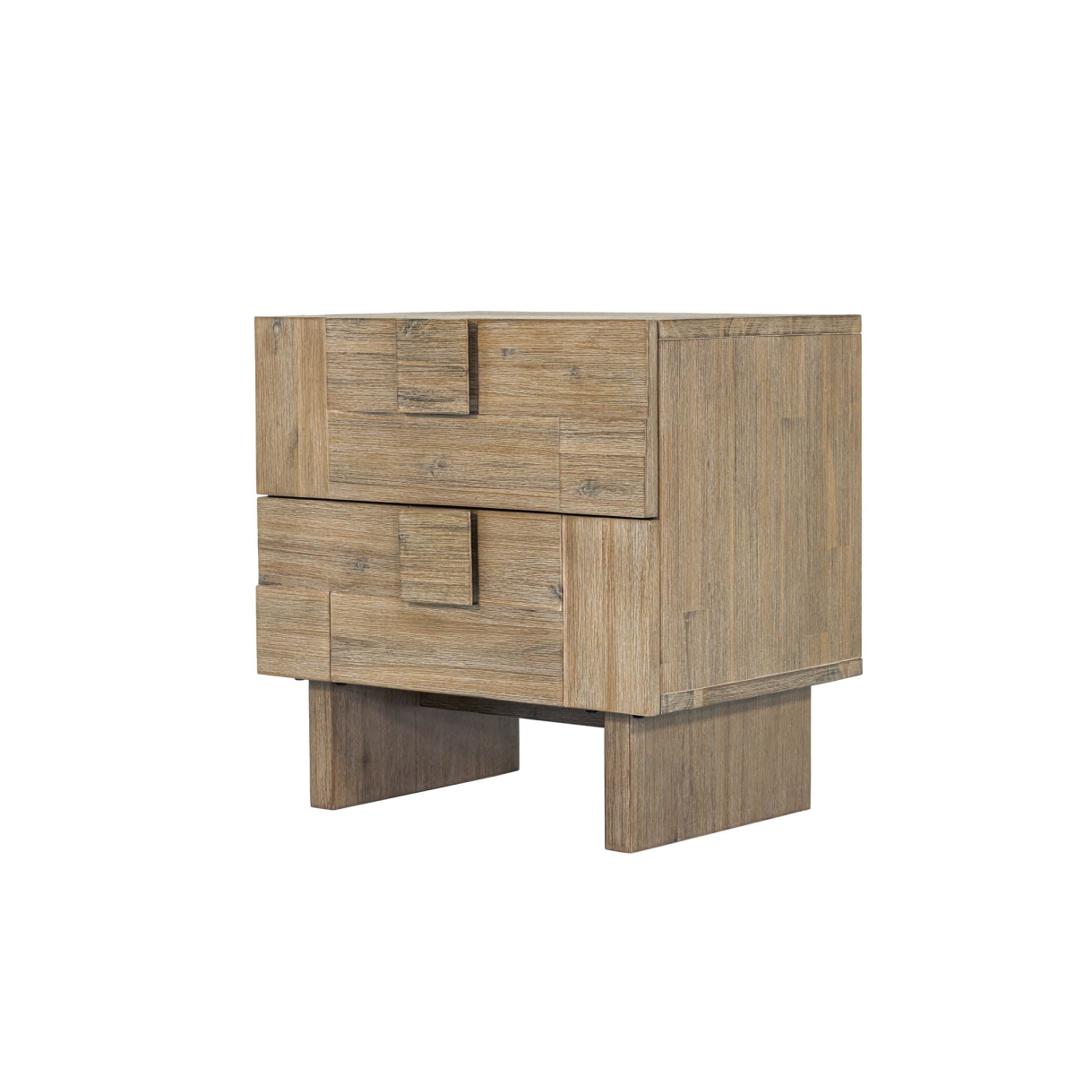 21.7 x 21.7 x 15.75 in. Destiny Atlantis Nightstand, Brown